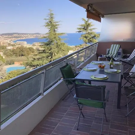 Large Terrace, Sea View, Pool, Floor, 1bedroom, Air-conditioned, Parking アパート ニース